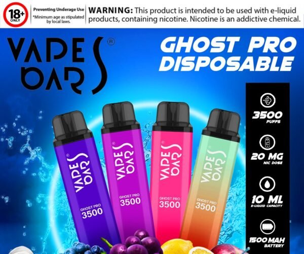 VAPES BARS GHOST PRO 3500 PUFFS